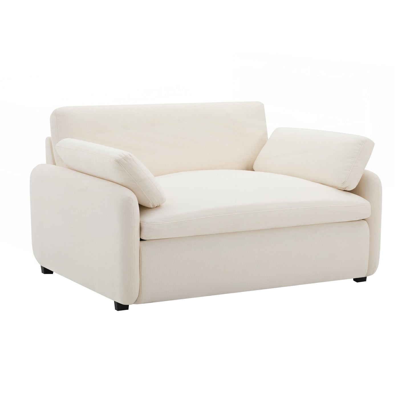 Poltrona singola in ciniglia oversize