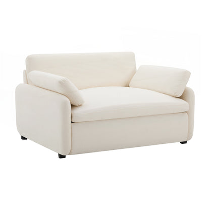 Poltrona singola in ciniglia oversize