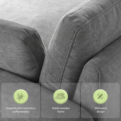 Poltrona singola in ciniglia oversize