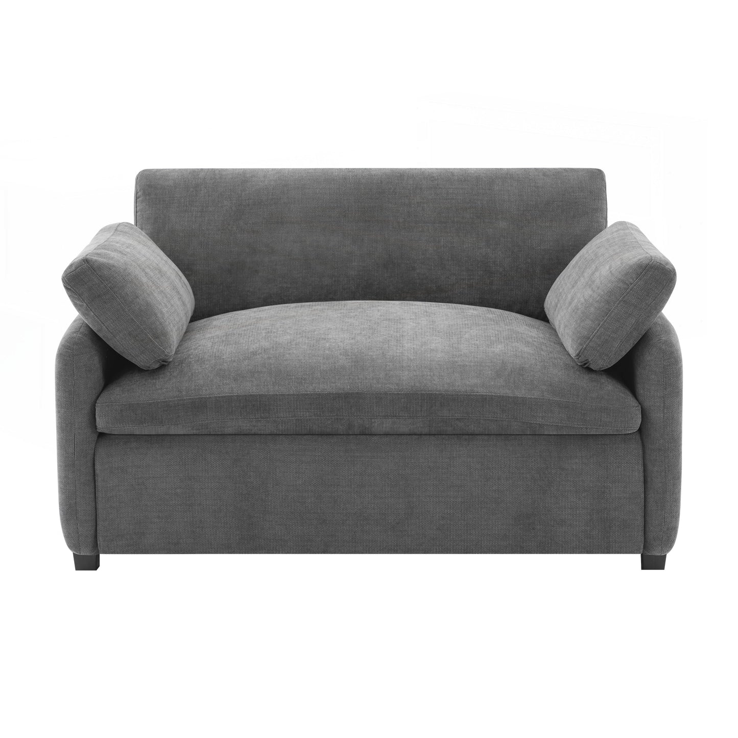 Poltrona singola in ciniglia oversize