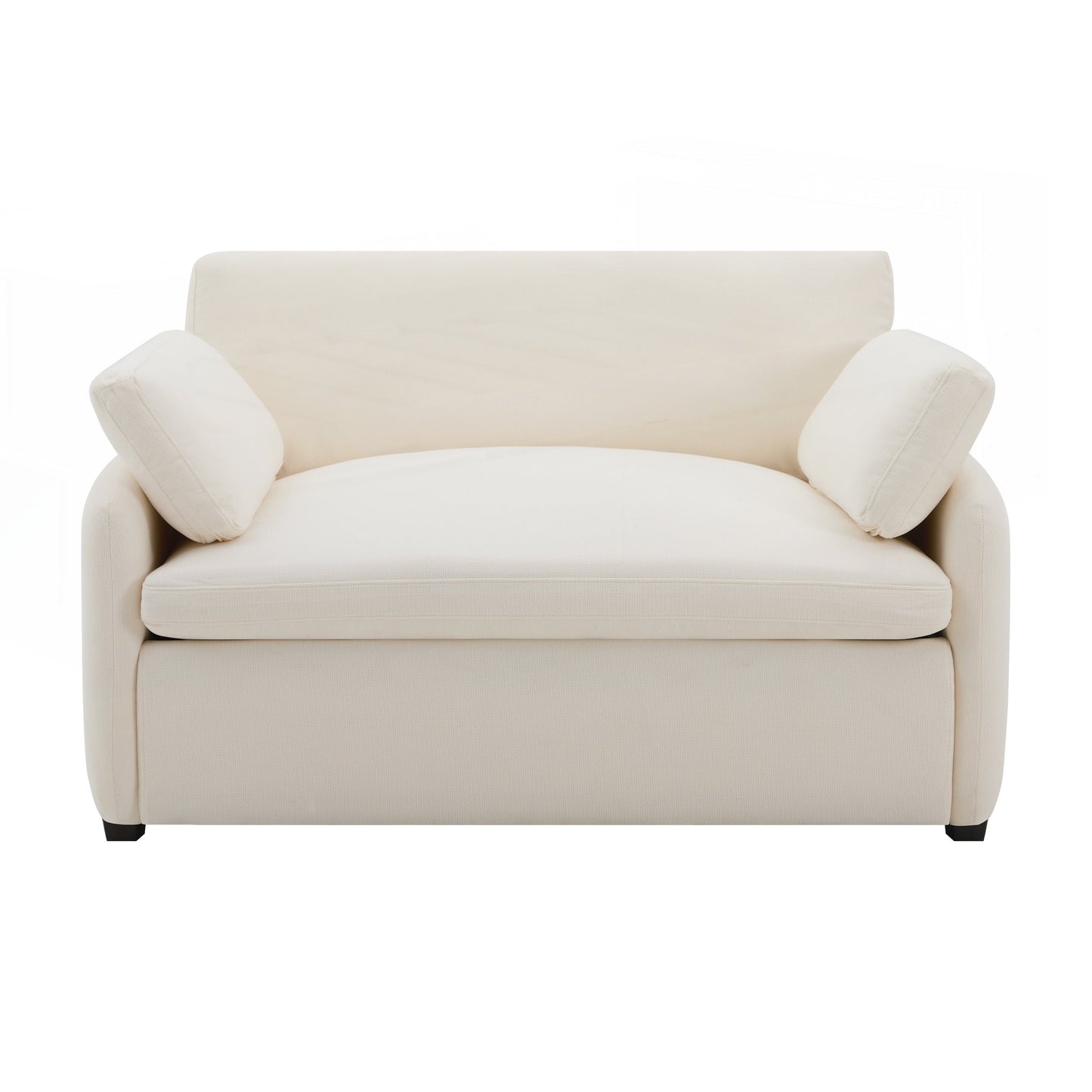 Poltrona singola in ciniglia oversize