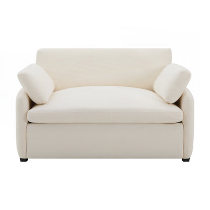 Poltrona singola in ciniglia oversize