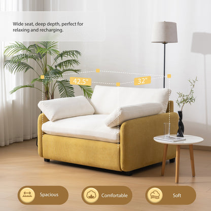 Poltrona singola in ciniglia oversize