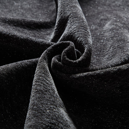 Divano componibile modulare oversize in ciniglia con pouf, chaise longue, 1 bracciolo e 4 cuscini per soggiorno