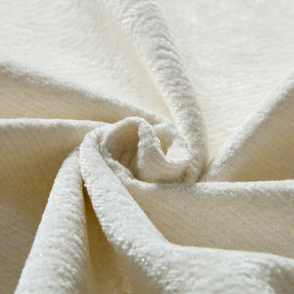 Divano componibile modulare oversize in ciniglia con pouf, chaise longue, 1 bracciolo e 4 cuscini per soggiorno