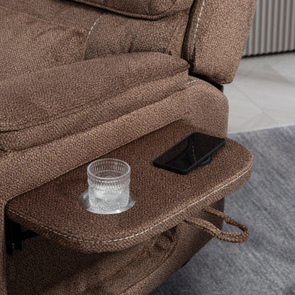 Poltrona reclinabile elettrica di grandi dimensioni con massaggio termico, posizione sdraiata a 180°