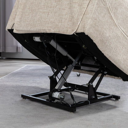 Poltrona reclinabile elettrica di grandi dimensioni con massaggio termico, posizione sdraiata a 180°