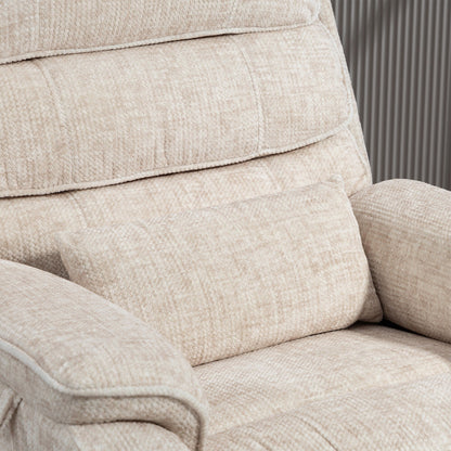 Poltrona reclinabile elettrica di grandi dimensioni con massaggio termico, posizione sdraiata a 180°