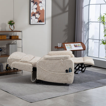 Poltrona reclinabile elettrica di grandi dimensioni con massaggio termico, posizione sdraiata a 180°