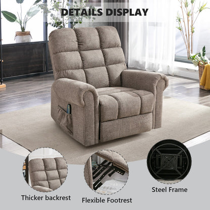 Poltrone reclinabili girevoli imbottite manuali oversize per uomini di corporatura robusta