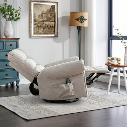 Poltrone reclinabili girevoli imbottite manuali oversize per uomini di corporatura robusta