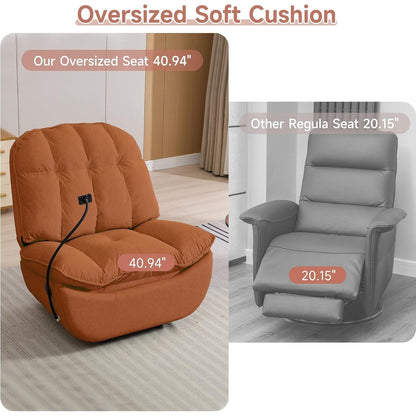 Poltrone reclinabili a dondolo di grandi dimensioni per adulti, peso 180 kg