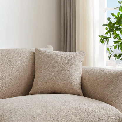 Divano Sherpa oversize - Struttura in legno massello e 2 cuscini