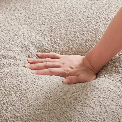 Divano Sherpa oversize - Struttura in legno massello e 2 cuscini