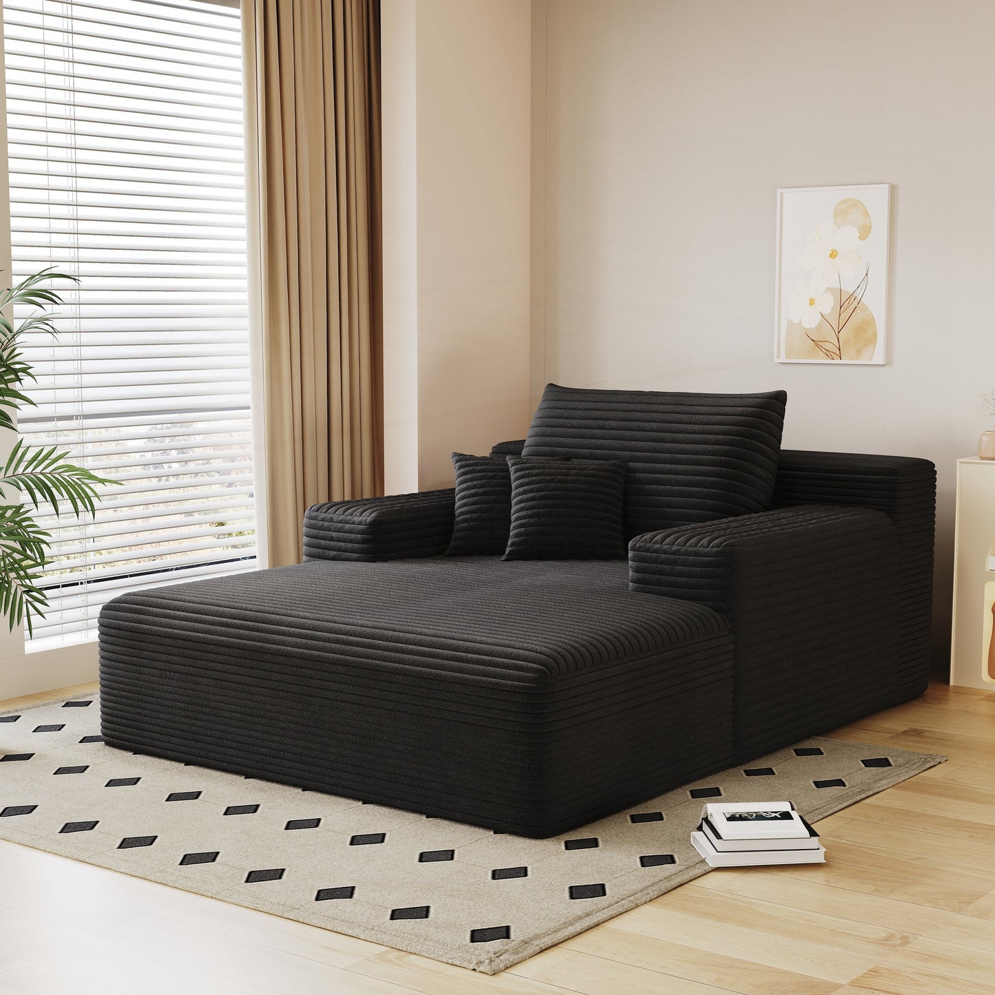 Divano letto imbottito oversize