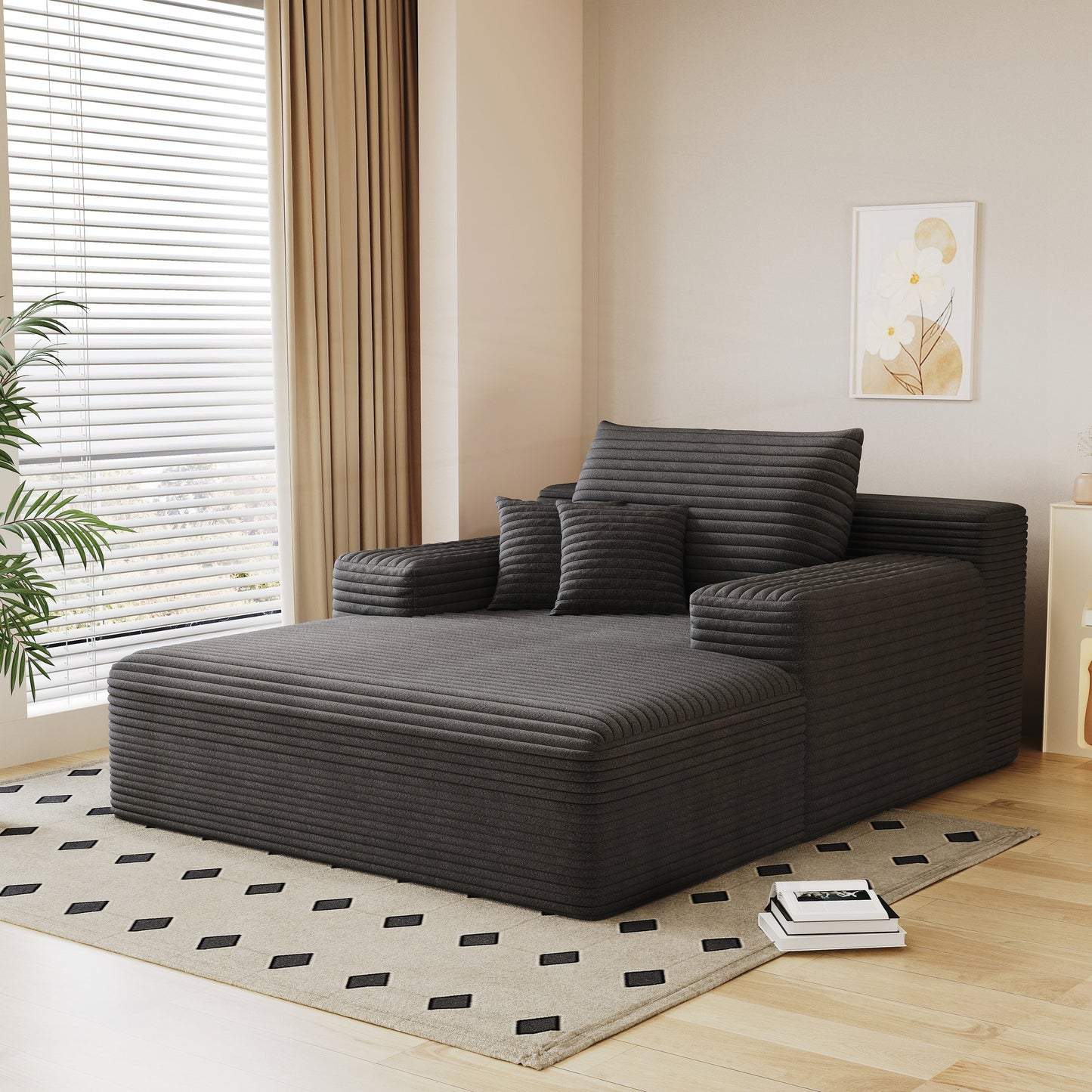 Divano letto imbottito oversize