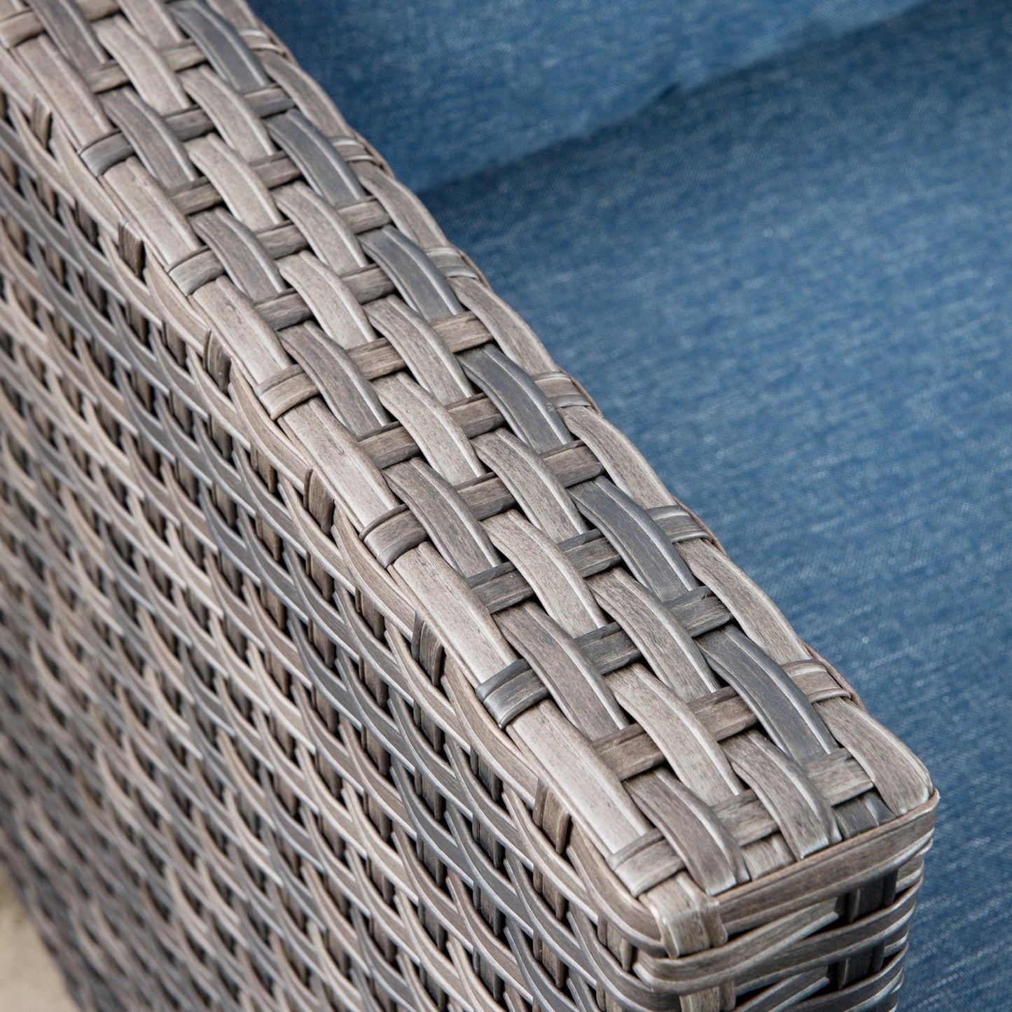 Set di sedie da conversazione in vimini per patio esterno OVIOS