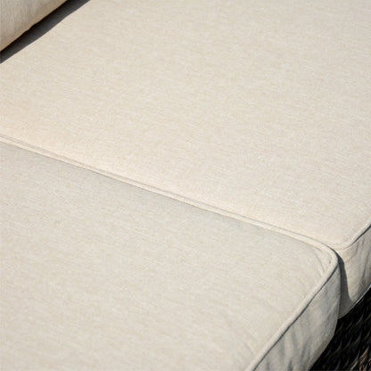 Set di 5 mobili da giardino in vimini con schienale alto OVIOS