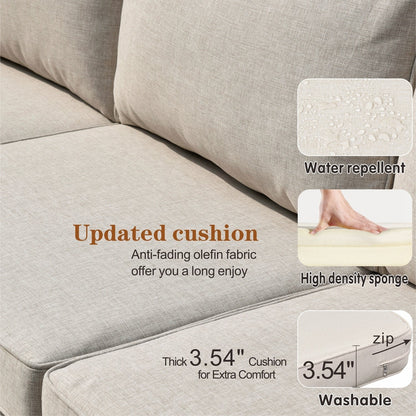 Set di divani componibili in vimini OVIOS Deep Seat da 5 pezzi