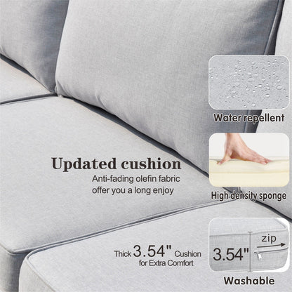 Set di divani componibili in vimini OVIOS Deep Seat da 5 pezzi