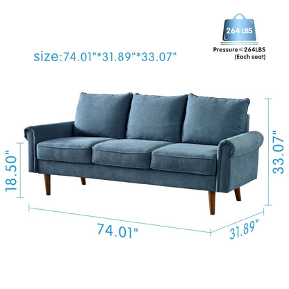 Divano imbottito OVIOS di metà secolo