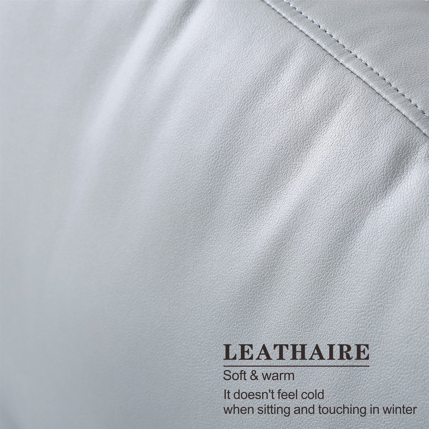 Divano chaise longue reversibile OVIOS con cuscini soffici e gambe in metallo