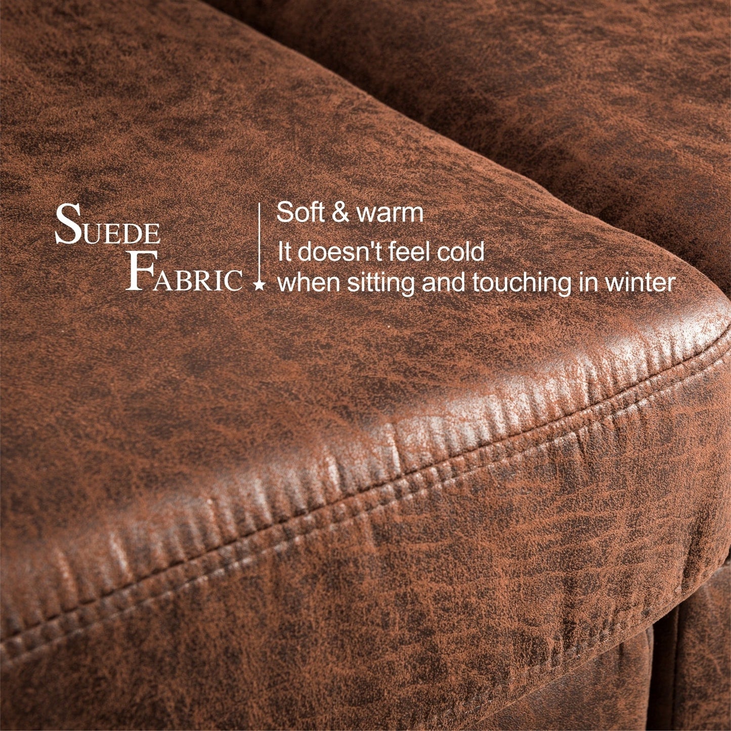 Divano chaise longue reversibile OVIOS con cuscini soffici e gambe in metallo