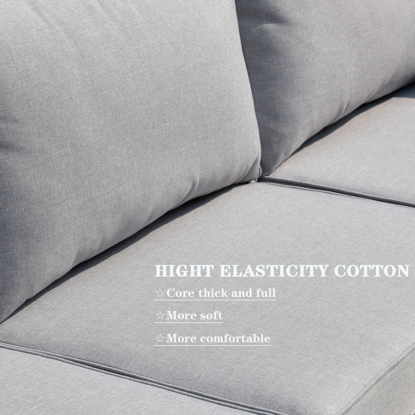 Set di divani componibili OVIOS Deep Seat Wicker da 7 pezzi