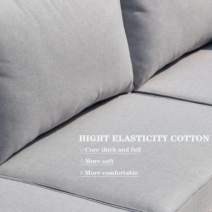 Set di divani componibili OVIOS Deep Seat Wicker da 7 pezzi