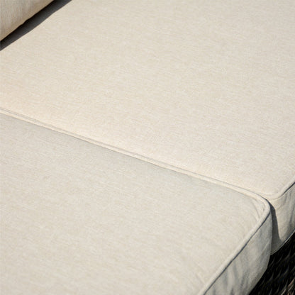 Set di mobili da conversazione in vimini da giardino OVIOS da 8 pezzi con sedie girevoli