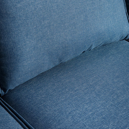 Set di divani da conversazione in vimini da giardino OVIOS da 6 pezzi con sedie a dondolo girevoli