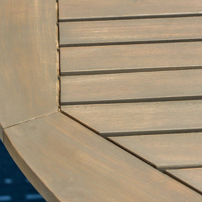 Set da pranzo Owen in legno e vimini da 5 pezzi di Christopher Knight Home