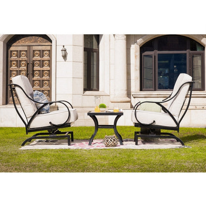 PATIO FESTIVAL Gruppo di sedute da conversazione per esterni da 3 pezzi con cuscini