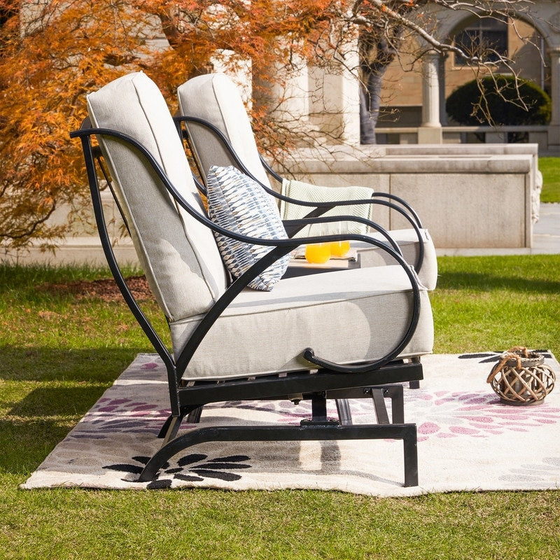 PATIO FESTIVAL Gruppo di sedute da conversazione per esterni da 3 pezzi con cuscini