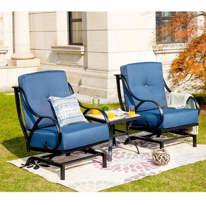 PATIO FESTIVAL Gruppo di sedute da conversazione per esterni da 3 pezzi con cuscini