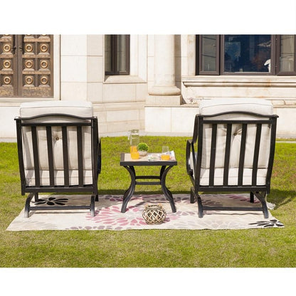 PATIO FESTIVAL Gruppo di sedute da conversazione per esterni da 3 pezzi con cuscini