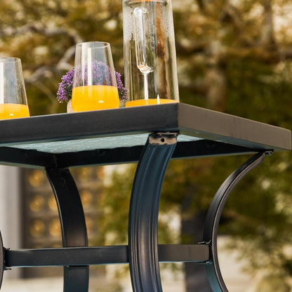 PATIO FESTIVAL Set da conversazione per esterni da 3 pezzi con cuscini