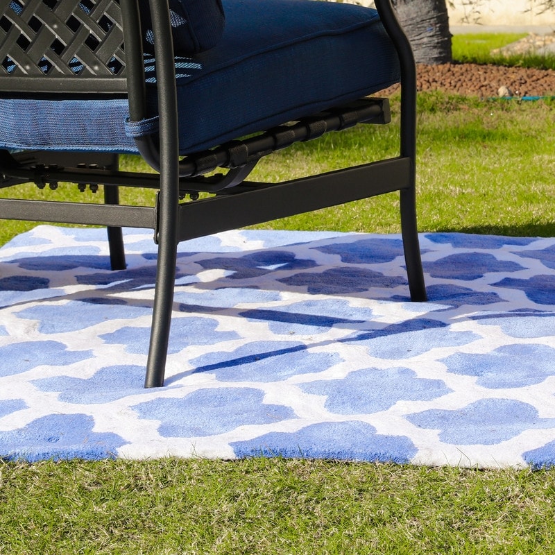 PATIO FESTIVAL Set da conversazione per esterni da 3 pezzi con cuscini