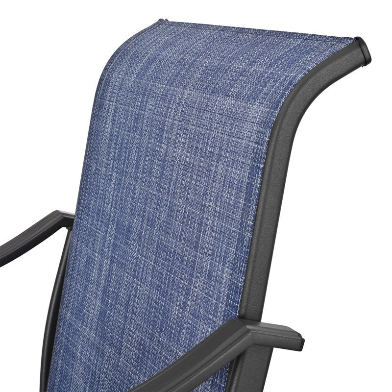 Patio Festival - Set da bistrot girevole da esterno in metallo, 3 pezzi