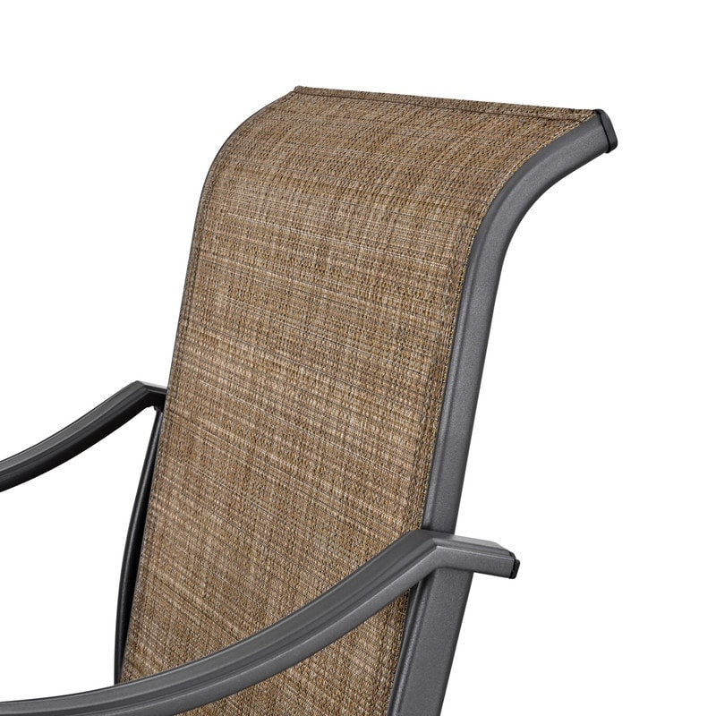 Patio Festival - Set da bistrot girevole da esterno in metallo, 3 pezzi