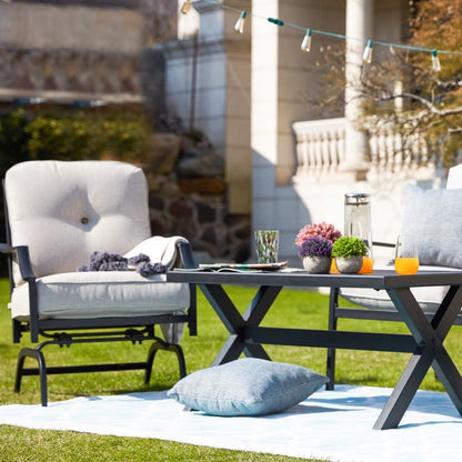 PATIO FESTIVAL Gruppo di divani da esterno a 4 pezzi con cuscini