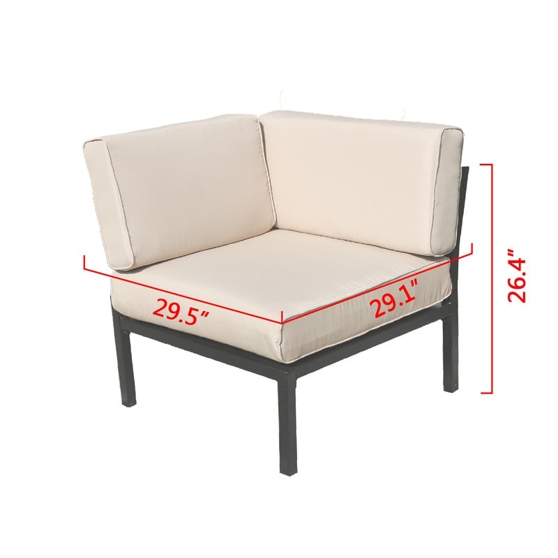 PATIO FESTIVAL Gruppo di divani da esterno a 4 pezzi con cuscini