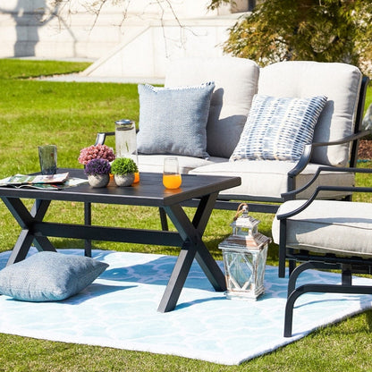 PATIO FESTIVAL Gruppo di divani da esterno a 4 pezzi con cuscini