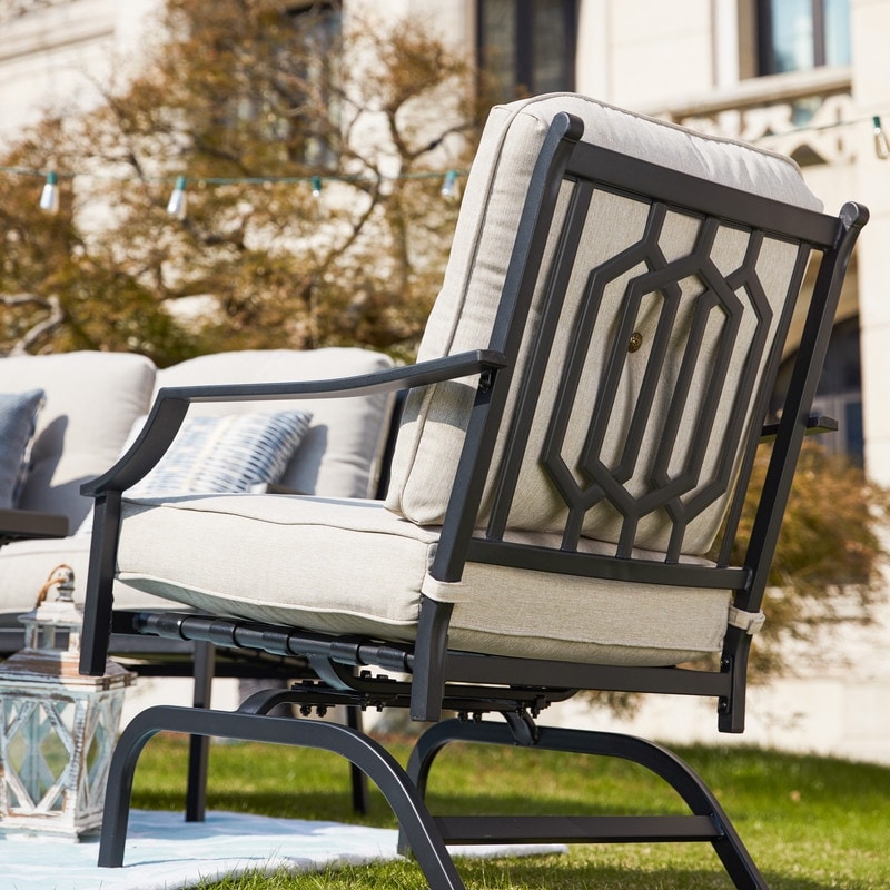 PATIO FESTIVAL Gruppo di divani da esterno a 4 pezzi con cuscini