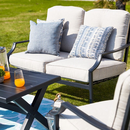 PATIO FESTIVAL Gruppo di divani da esterno a 4 pezzi con cuscini