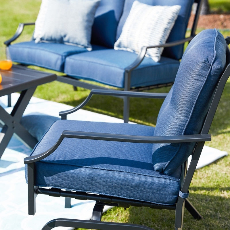 PATIO FESTIVAL Gruppo di divani da esterno a 4 pezzi con cuscini