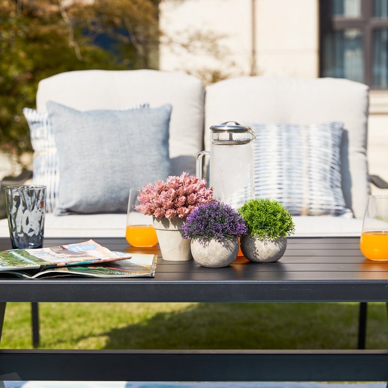 PATIO FESTIVAL Gruppo di divani da esterno a 4 pezzi con cuscini