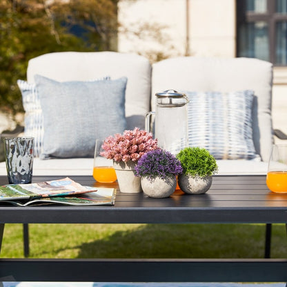 PATIO FESTIVAL Gruppo di divani da esterno a 4 pezzi con cuscini