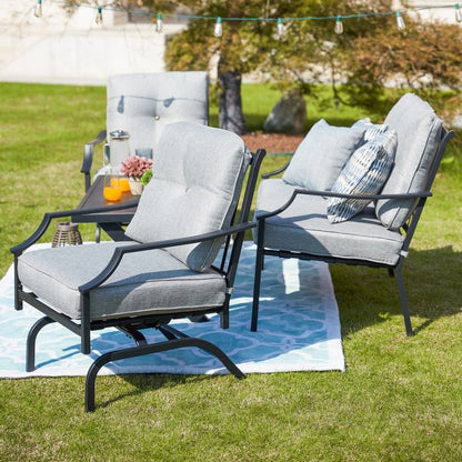 PATIO FESTIVAL Gruppo di divani da esterno a 4 pezzi con cuscini