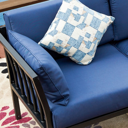 PATIO FESTIVAL Gruppo di divani da esterno a 4 pezzi con cuscini